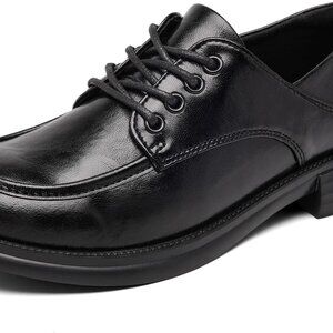 Women Oxford Shoes Leather 7 Lace Up Loafers Dress Casual Work Comfort